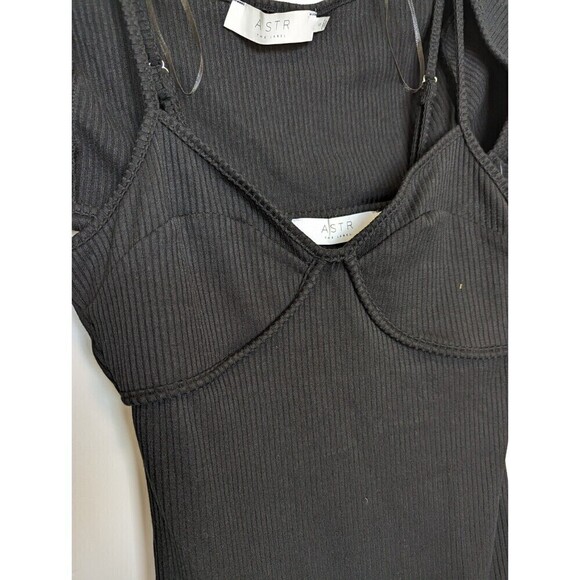 Astr The Label Dress Womens Small Black Bodycon Sleeeveless Shrug Club Y2K 90s - Picture 5 of 15